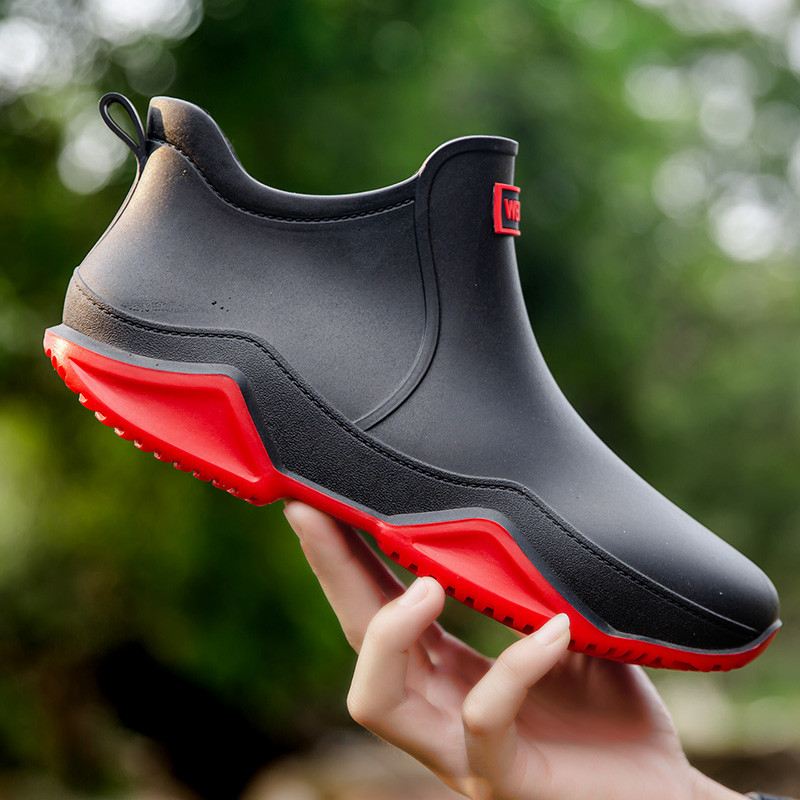 Fishing Boots - Modne buty przeciwdeszczowe męskie, wodoodporne, do