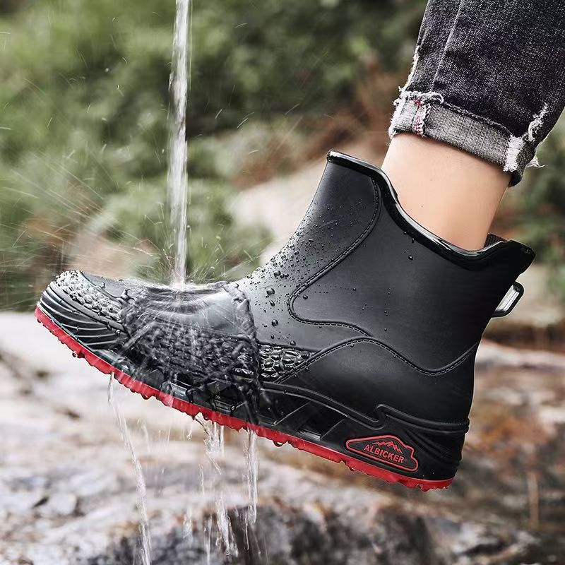 Fishing Waders - Męskie nowe buty przeciwdeszczowe z płaską