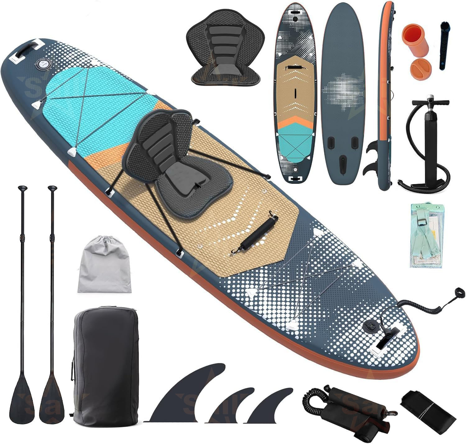 Fishing Backpack - Wielofunkcyjna dmuchana deska do wiosłowania na