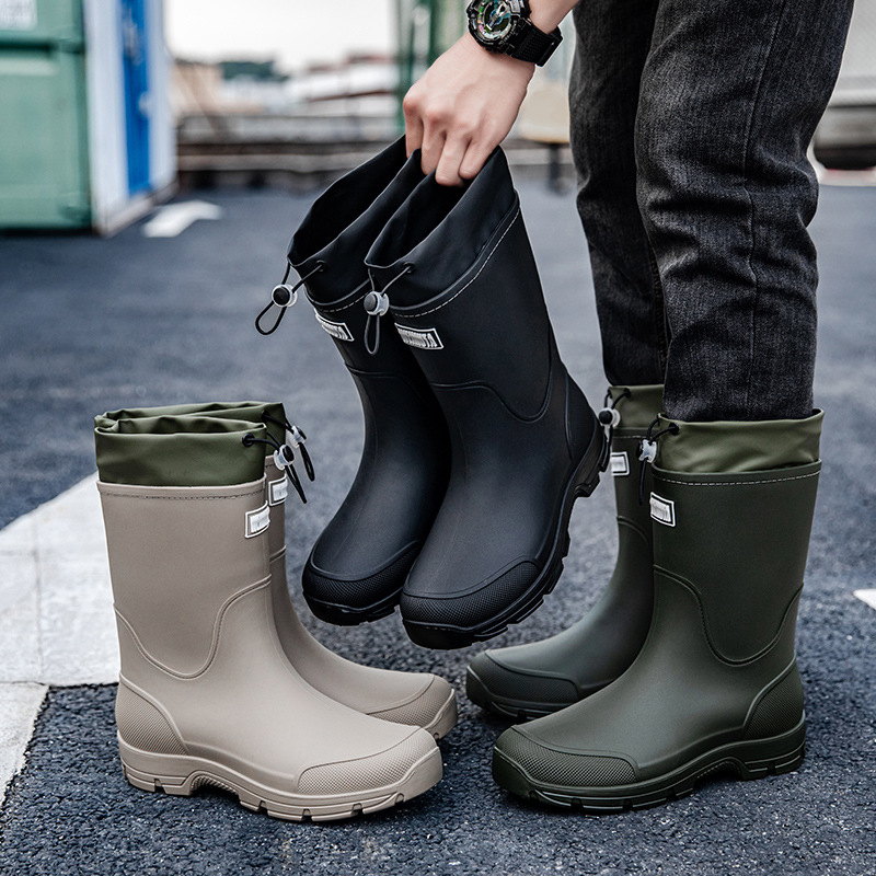 Fishing Boots - Grube, odporne na ścieranie gumowe buty